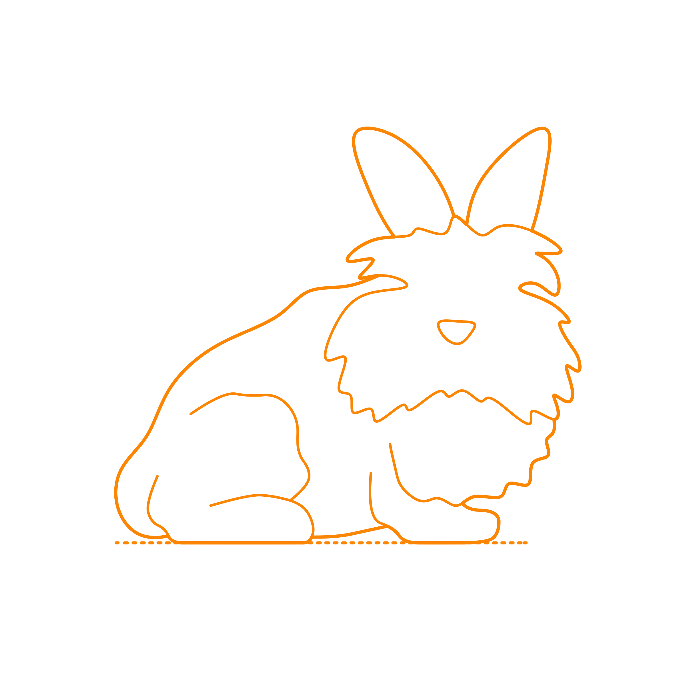 Animals Lagomorphs Lionhead Rabbit Tracing Svg Vector Free Vectors